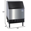 image:imageCommercial Undercounter Ice Maker by Manitowoc193 lbs  day