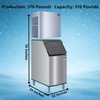 image:imageManitowoc Commercial Flake Ice Maker with D320 Bin 370 lbDay Production383 lb Ice Bin