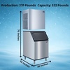 image:imageManitowoc Commercial Flake Ice Maker with D320 Bin 370 lbDay Production532 lb Ice Bin