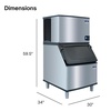 image:imageManitowoc Indigo NXT Series Cube Style 30 Ice Maker  309 lbDay483 lb  Day  365 lb Storage
