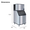 image:imageManitowoc Indigo NXT Series Cube Style 30 Ice Maker  309 lbDay483 lb  Day  532 lb Storage