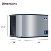 image:imageManitowoc Indigo NXT Series Cube Style 30 Ice Maker  309 lbDay483 lb  Day  No Storage