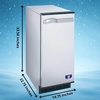 image:imageManitowoc SM50A 14 34 Air Cooled Undercounter Gourmet Cube Ice Machine with 25 lb Bin  53 lb